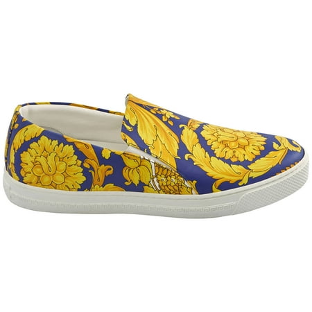 

Versace Men s Blue/Multi Slip-on Sneakers Brand Size 41 (US Size 8)