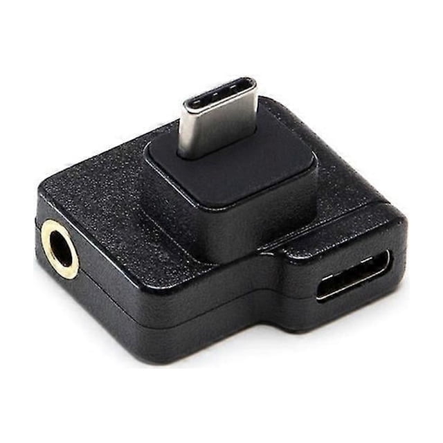 For Osmo Action Microphone 3.5mm/usb-c Adapter Audio External Mic Mount