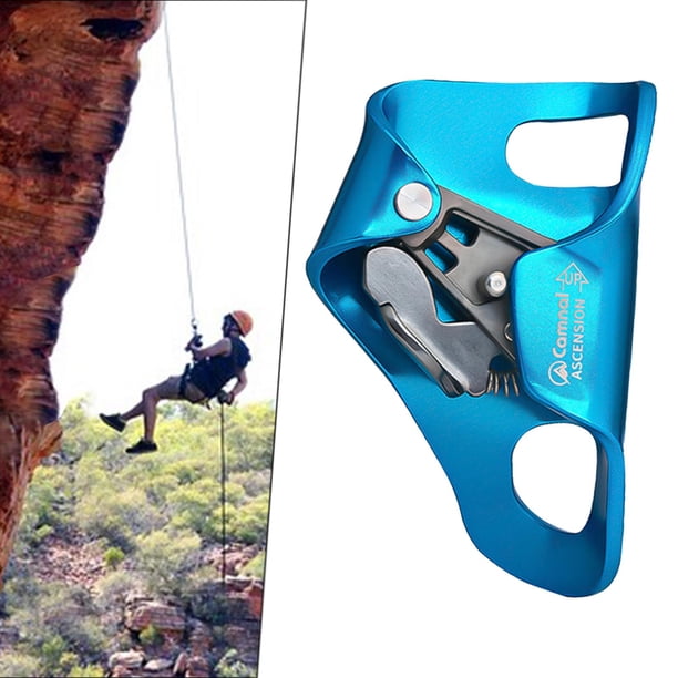 Equipo de rappel de elevador de pecho de escalada en roca, abrazadera de aparejo de elevador abdominal Azul Cola Ascensor de pecho