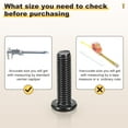 thumbnail image 6 of Uxcell Furniture Connector Bolt Cap Nut Kit with Wrench(M6-1x90mm) 24Pcs, Connector Bolts M6 Countersunk Screw Barrel Nuts, 6 of 7