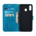 thumbnail image 3 of Samsung Galaxy M20 Wallet Case, Dteck Embossed Flower PU Leather Magnetic Flip Stand Case Cover [Built-in Card Slots][w/ Hand Strap] For Samsung Galaxy M20, Blue, 3 of 4