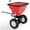 Red, variant on Memoryfield 85 lb Tow-Behind Broadcast Spreader, Lawn & Garden Pull-Behind Fertilizer Spreader with 10" Pneumatic Tires & Adjustable Flow Control, for Seed, Salt & Ice Melt, Black