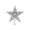 Silver, variant on Electroplated Christmas Tree Star Topper, Glitter Xmas Tree Topper, Hollowed-Out Christmas Star Ornament Home Decor (7.9", Red)
