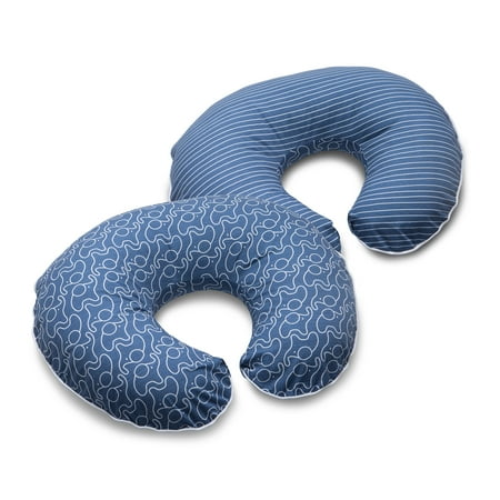 Boppy Microfiber Nursing Pillow Slipcover Modern Elephant Blue