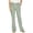 Green, variant on WREESH Womens Cotton Linen Pants Fashion Summer Casual Loose and Pocket Solid Trousers Pants Beige