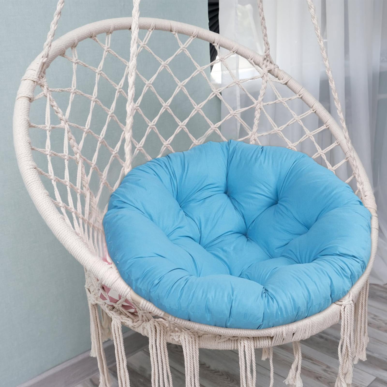 Gazechimp 40cm Swing Hanging Chair Cushion, Egg Chair Cushion for Indoor, Outdoor, Garden, Blue