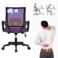 thumbnail image 4 of Yaheetech Adjustable Ergonomic Mesh Swivel Computer Office Desk Task Rolling Chair(2pcs), 4 of 12