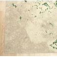 thumbnail image 4 of EORC Green Machine-made Polyester Traditional Distressed Bohemian Moderno Medallion Rug, 4' 4 x 6' 3-Color:Green,Material:Polyester, 4 of 5