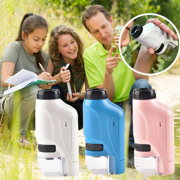 Jouets de Science, Microscope Portable pour Enfants Microscope de Poche Microscope Portable Efficacité Maximisée