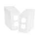 thumbnail image 1 of Placa de pared dúplex Bates - Paquete de 20 placas de pared blancas con cubiertas para tomacorrientes, 1 of 1