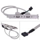 thumbnail image 3 of Soporte De Panel Trasero De 2 Puertos Cable De Placa Base Conector Usb 2.0 Adaptador De Cable, 3 of 8