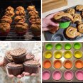 thumbnail image 5 of Reusable non-stick silicone baking cups, silicone liners for cupcakes and muffins, 5 of 5