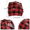 thumbnail image 2 of Xecao Red Buffalo Plaid Print Knit Hat,Winter Beanie for Men Women, Beanie Soft Warm Ski Stocking Cuffed Cap, 2 of 7