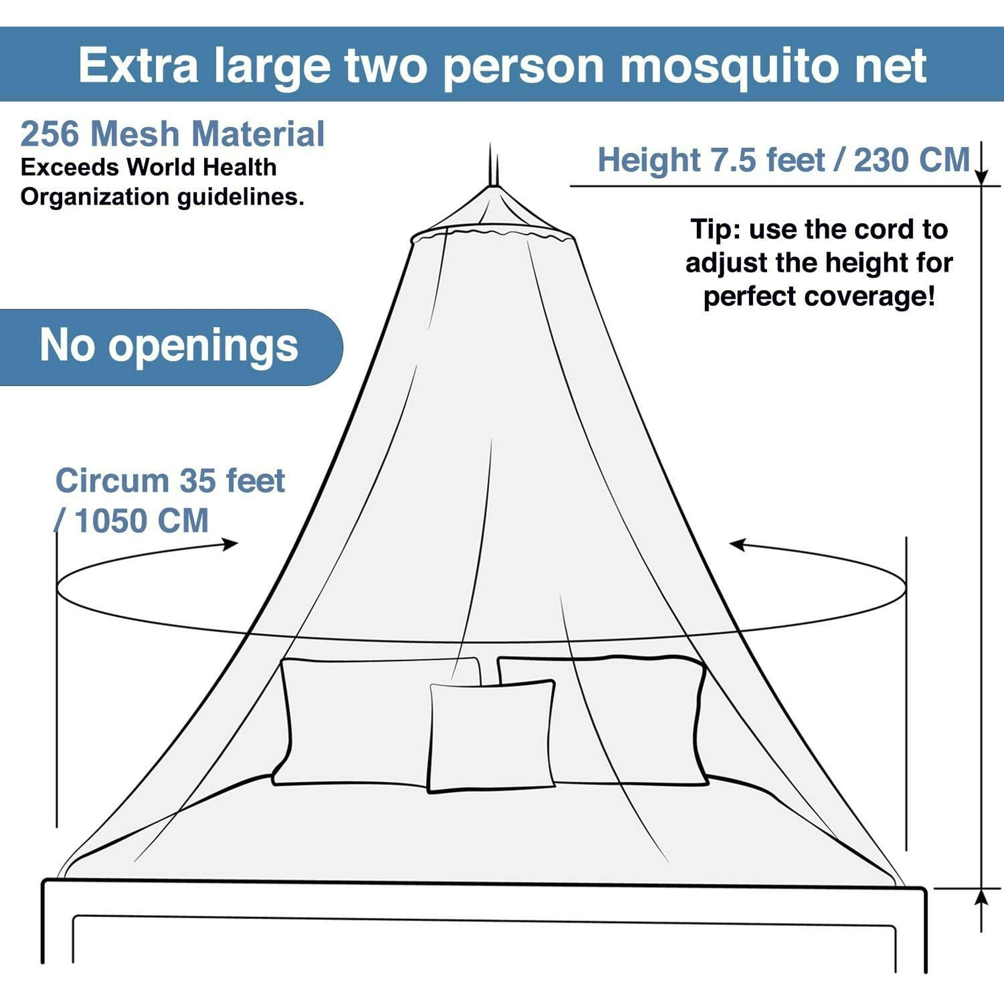 TRACK impregnated individual travel mosquito net (256 mesh) 