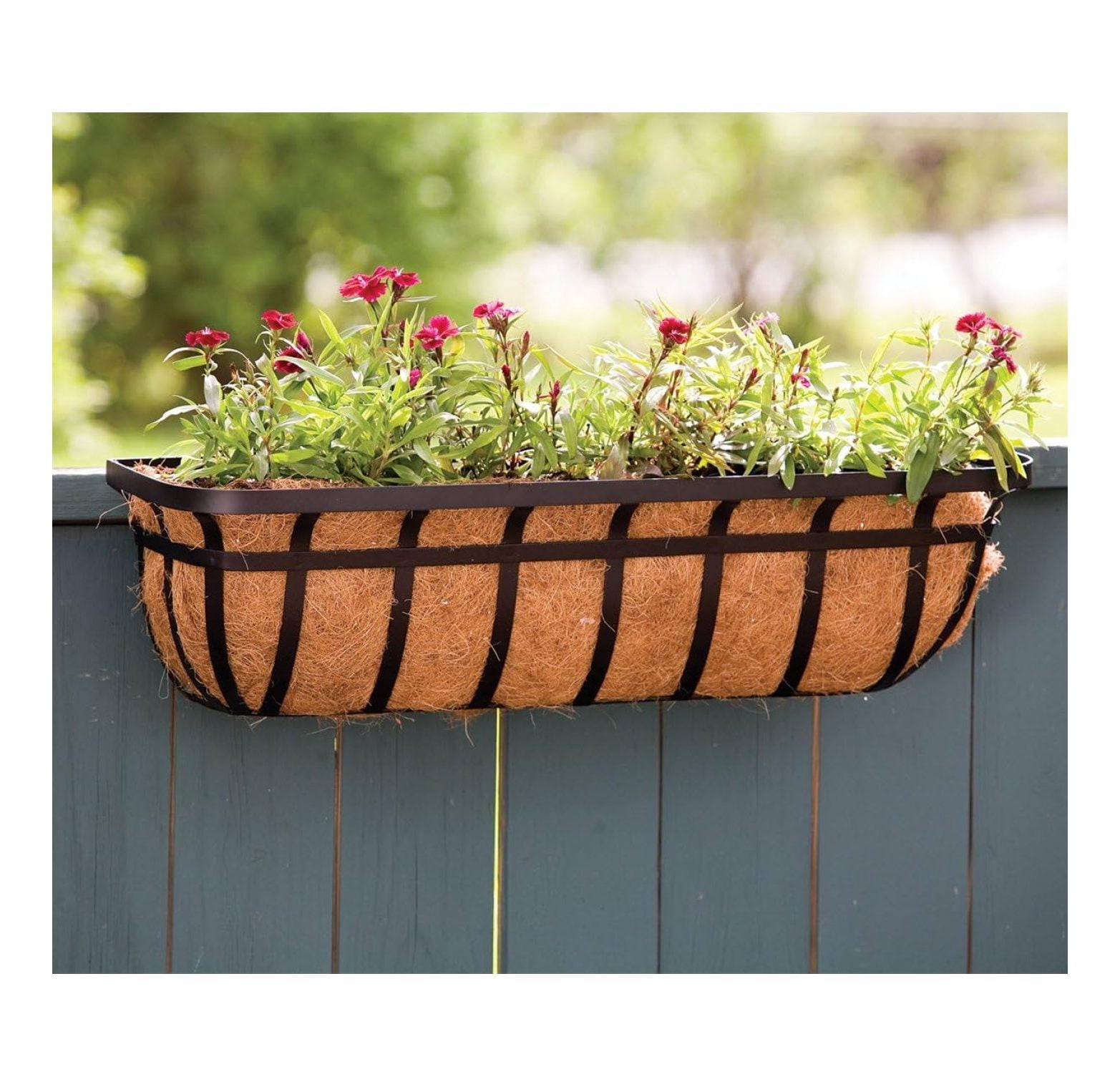 Products Flat Iron Series 30-inch (30") Window/Deck Planter, Black