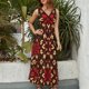 thumbnail image 2 of Vestido De Noche De Lujo Sin Mangas Para Mujer, Bohemian Pattern Vestido De Fiesta, 2 of 5