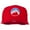 Red, variant on Kung Fu Logo Embroidered Cotton Twill Cap - White OSFM