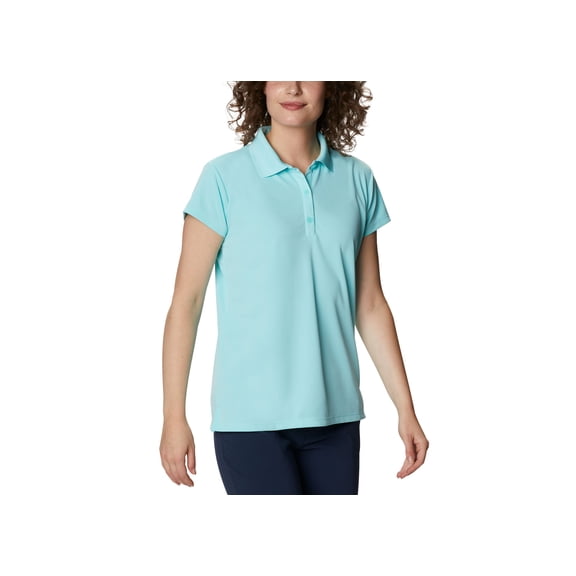 Columbia Womens Pfg Polo T-Shirt Gulf Stream M