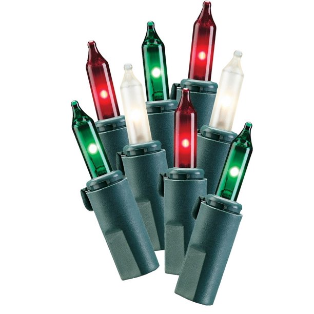 Philips 100 Mini Lights Red/Green/White