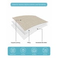 thumbnail image 5 of Quilts Twin XL Size, Cream Soft Comforter Bedding Set for Bed, Farmhouse Burlap Solid Beige Color Modern Linen Texture Lightweight Quilted Bedspread with Pillow Cover(2 Pieces), 68x98 Inch, 5 of 6