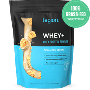 Legion Athletics Whey+ Whey Protein Isolate Powder, Chocolate Hazelnut, 22g Protein, 30 Servings, Naturally Sweetened, No Added Sugar