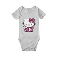 Cartoon Hello Kitty(25)Baby ShortSleeve Bodysuit Pink Cat Jumpsuit