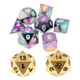 thumbnail image 1 of de troqueles de D4-D20 de dados , accesorio de de enseñanza para niños, 9 Uds. CUTICAT Juego de mesa de dados de varias caras, 1 of 8