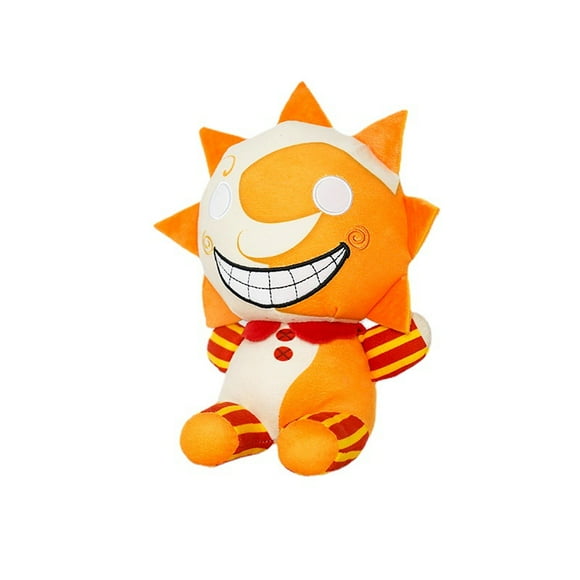 QUETO Sundrop FNAF Jouet en peluche, Sundrop et Moondrop Dessin animé en peluche Clown en peluche Jouet en peluche, Collection de peluches Animaux Cadeau d'anniversaire pour les fans et les enfants (S
