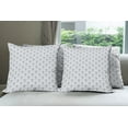 thumbnail image 6 of Ambesonne Geometric Throw Pillow Cover 4 Pack, Seigaiha Pattern, 24", Cadet Blue White, 6 of 7