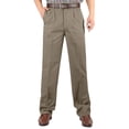 thumbnail image 2 of Sevevn Men's Dress Pants Solid Pleated Straight Leg Cotton With Slant Pockets Multi Scene Business Casual Bottoms, 2 of 9