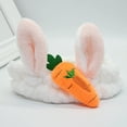 thumbnail image 3 of MesaSe Women Autumn Winter Cute Cartoon Rabbit Carrot Cosmetic Hairband Hair Accessory, 3 of 6