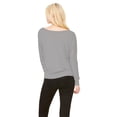 thumbnail image 2 of NanyCrafts #MomLife  Women's Flowy Long Sleeve Off Shoulder Tee, 2 of 2