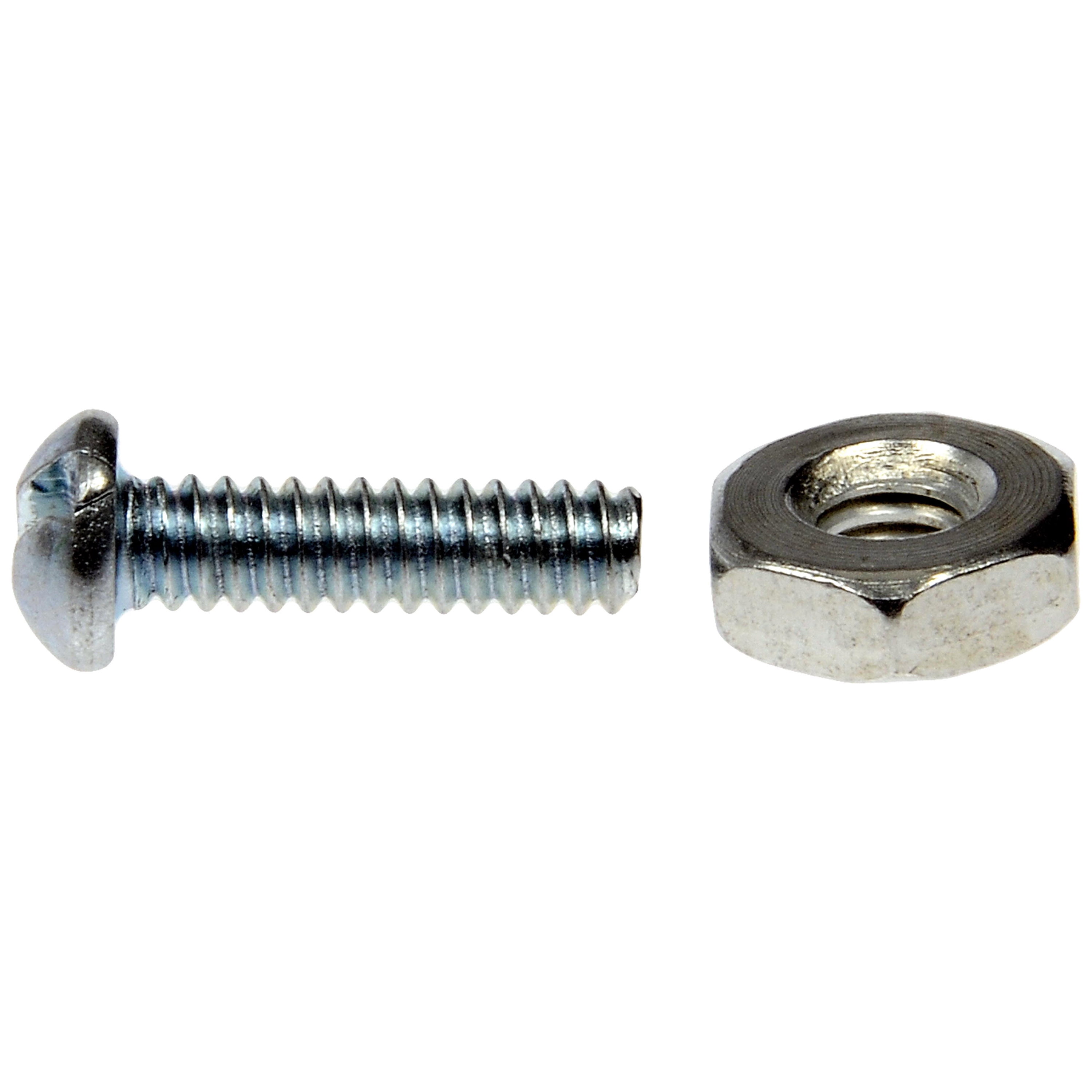 Dorman 784-700D Machine Screw-Round Head Slotted- 6-32 x 1/2 In. With Hex Nut (Pack of 20)