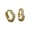 Gold, variant on 925 Silver Wave Zircon Huggie Earrings Hoop Earrings