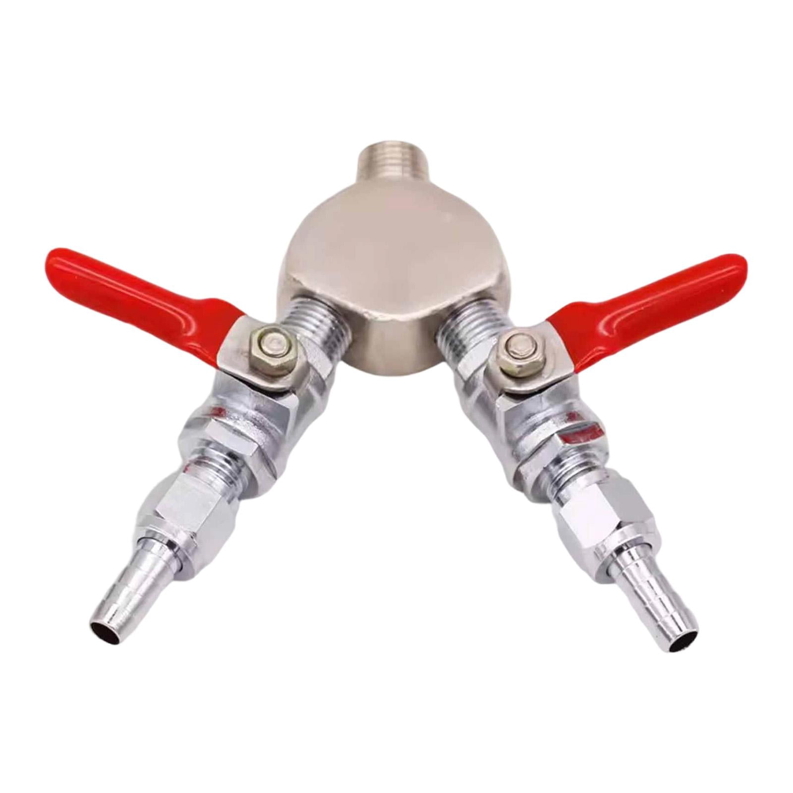 amagogo 2 Way CO2 Splitter Brew Beer Compact Replacement Easy to Use Sturdy Distributor