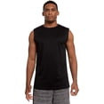thumbnail image 3 of 5 Pack: Men's Active Dry Fit Moisture Wicking Muscle Sleeveless Athletic Performance Workout Stretch Tank Top Medium, Assorted, 3 of 7