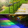 thumbnail image 5 of JSOT 4 Pack Solar Pathway Lights, Solar Garden Lights for Walkway, Driveway, Yard, Colorful Light, 5 of 7