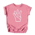 thumbnail image 4 of Four Hand 4th Birthday Shirt for Boys and Girls Unisex Age 4 T-Shirt for Kids Mauve Shirt 4T, 4 of 5