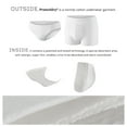 thumbnail image 5 of PROTECHDRY - Washable & Reusable Urinary Incontinence Cotton Boxer Underwear for Men (approx 3,5" leg), Built In Absorbent Area (non removable), White, Large, 5 of 7