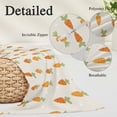 thumbnail image 2 of Carrots Pillow Covers, Linen Long Throw Pillow Case, Watercolor Easter Vegetables Beige Holiday Pillow Protector Decorative Cushion Cover for Living Room/Bedroom 20" x 36", 2 of 8