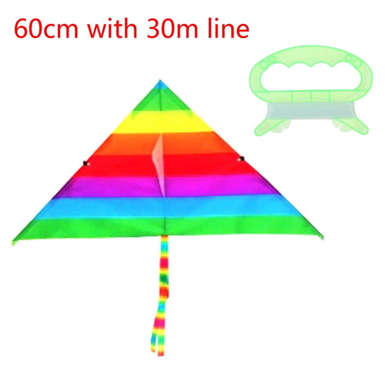 Mmucco Rainbow Kite Outdoor Kites for Kids The Kite Is Come With 30M