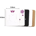 thumbnail image 6 of 50pcs/lot 3.8x4.8cm Blank Kraft Paper Earring Display Cards Earring Package Hang Tag Card for DIY Ear Studs Jewelry Display Card Flower02 Card 3.8x4.8cm 50pcs, 6 of 6