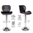 thumbnail image 2 of Set De 2 Bancos De Cocina Mostrador Barra Silla Taburete Comedor Respaldo Alto Altura Regulable y Función Giratoria 360°, 2 of 7