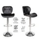 thumbnail image 2 of Set De 2 Bancos De Cocina Mostrador Barra Silla Taburete Comedor Respaldo Alto Altura Regulable y Función Giratoria 360°, 2 of 7