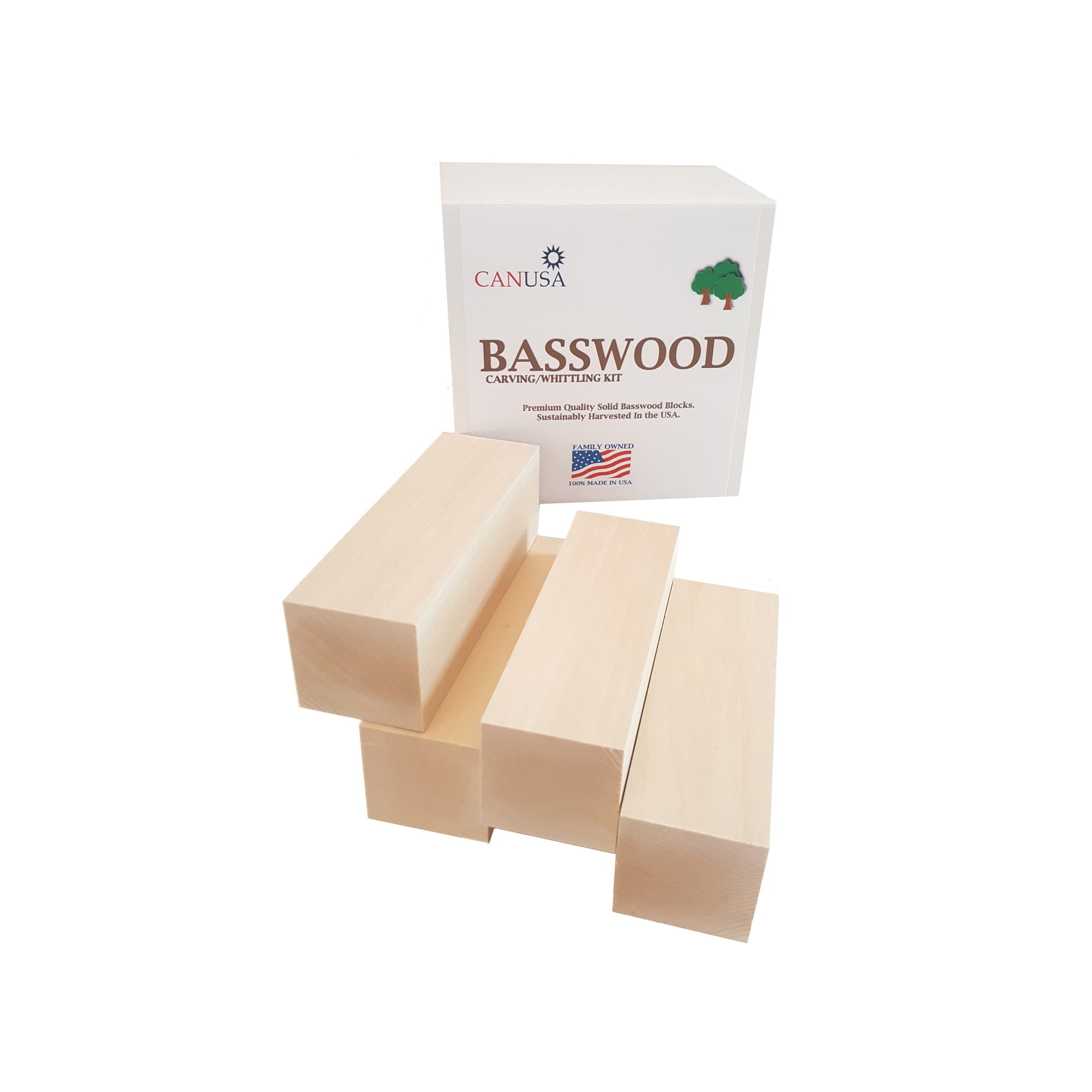 Midwest Products Basswood Block Bundle – 2x8x12 Inch, Micro-Cut Quality For Crafts & Models