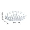 thumbnail image 3 of Qiweii Corner Shower Caddy Shelf - Adjustable Bathroom Organizer Rack with Rustproof Suction Cups, Space Saving Shower Storage for Shampoo, Soap, Conditioner, No Drill Installation, 3 of 6