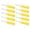 Yellow, variant on BIMZUC 10pcs Banana Jack Wire Piercing Probe PVC Appearance 2mm / 0.08in to 4mm / 0.16in Conversion Insulation Pins for Multimeter Electrical Tools Black