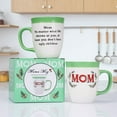 thumbnail image 5 of Green Minimalist Mom Mug - Funny Text Ceramic Mug, Easy to Clean, Great Birthday/Mother's Day Gift for Mom, Practical Gift Idea,1pc/16oz, 5 of 6