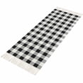 thumbnail image 4 of Vintage Farmhouse Hallway Runner Rug 2'x6', Black and White Checkered Washable Entryway Rug with Tassels, Woven Cotton Laundry Room Rugs Long Carpet for Bathroom Sink Foyer Bedroom, 4 of 9