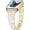 Gold+white, variant on Floral Charm Metal Smart Watch Band for 38-49mm Smartwatches, Adjustable Stainless Steel Bracelet Strap for Women, Compatible with Series 10/9/8/7/6/5/4/3/2/1/SE